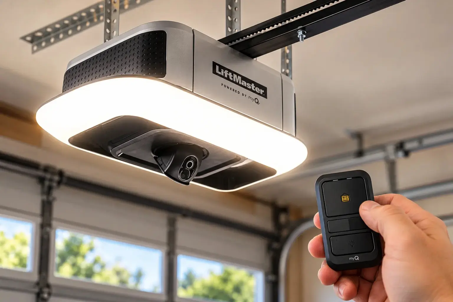 A garage door opener