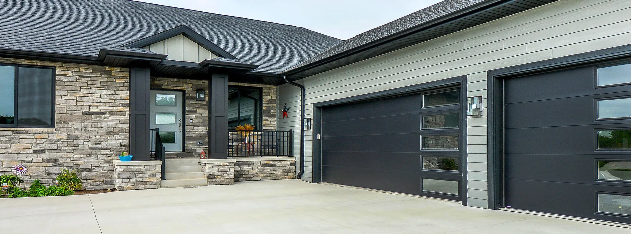 Beautiful residential garage doors.